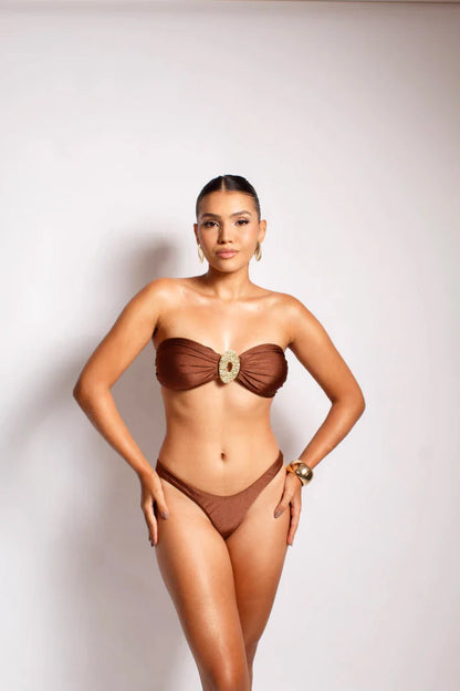 Biquíni Leblon Marrom