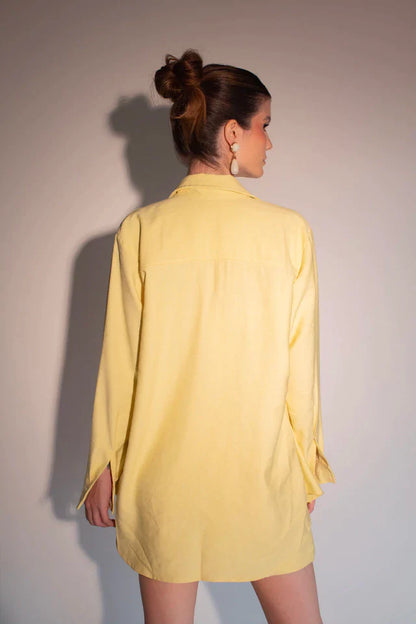 Camisa Sicília Amarelo Manteiga