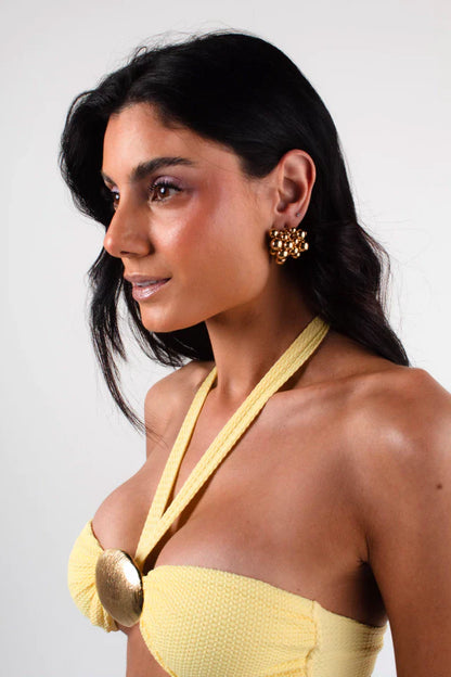 Top Mônaco Amarelo Manteiga