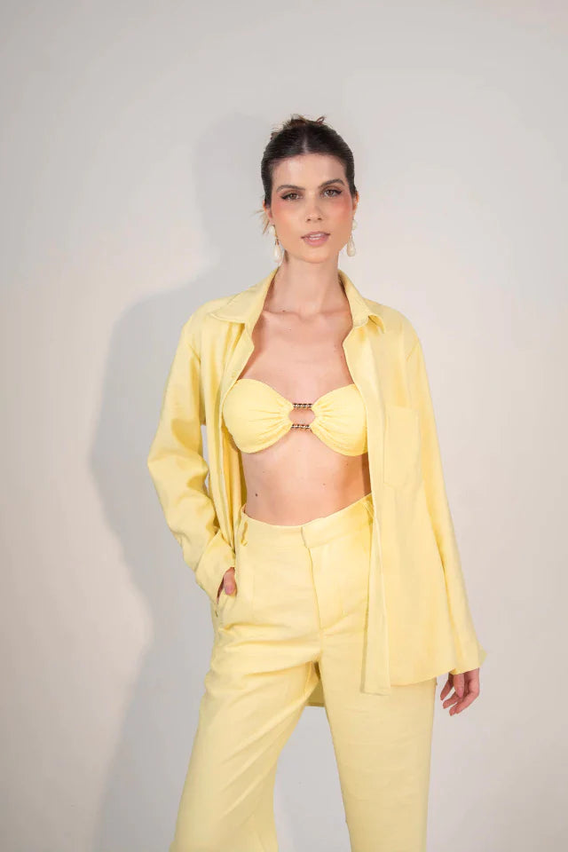 Calça Sicília Amarelo Manteiga