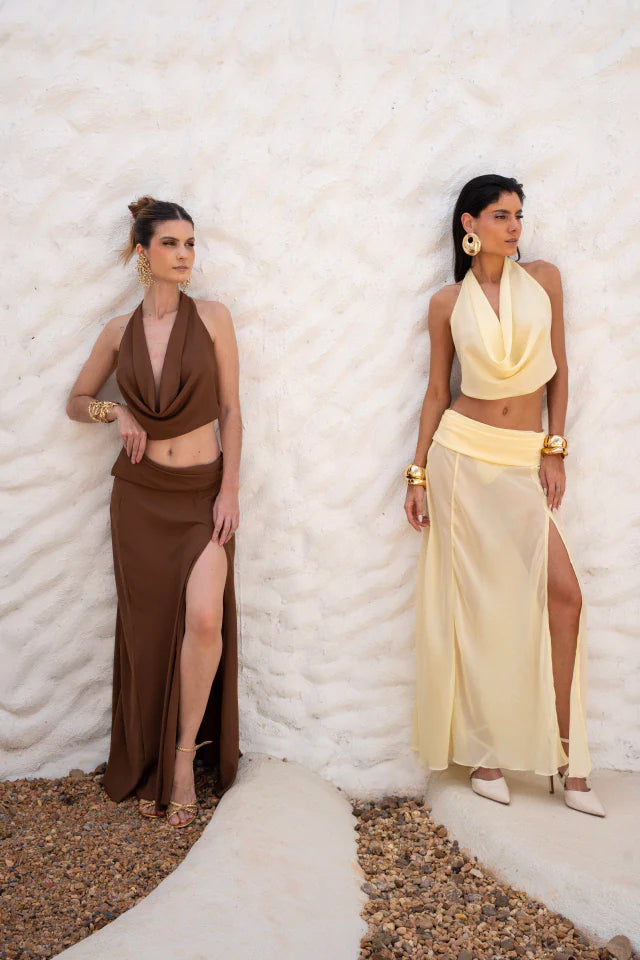 Top Nice Amarelo Manteiga