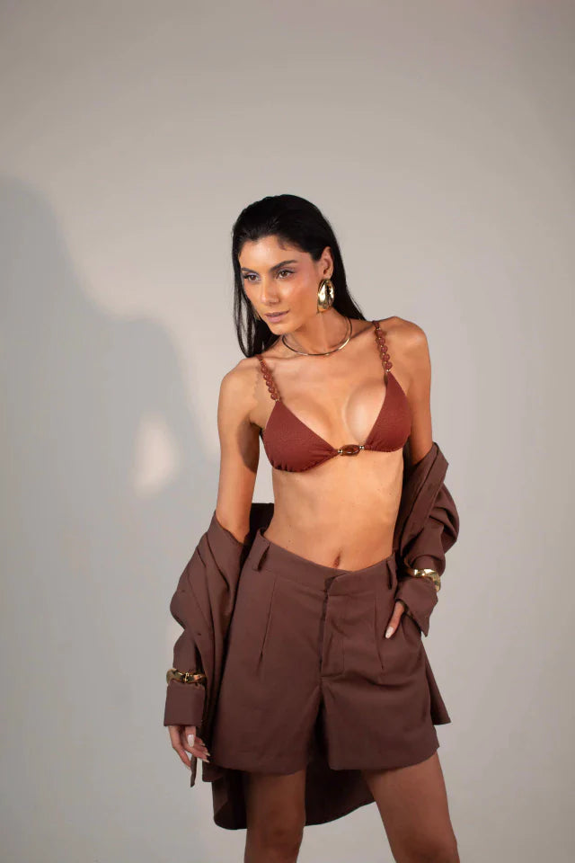 Short Sicília Marrom