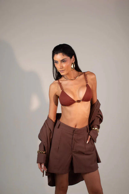 Short Sicília Marrom