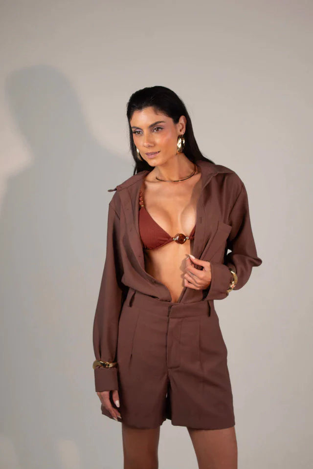 Camisa Sicília Marrom