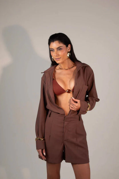 Short Sicília Marrom