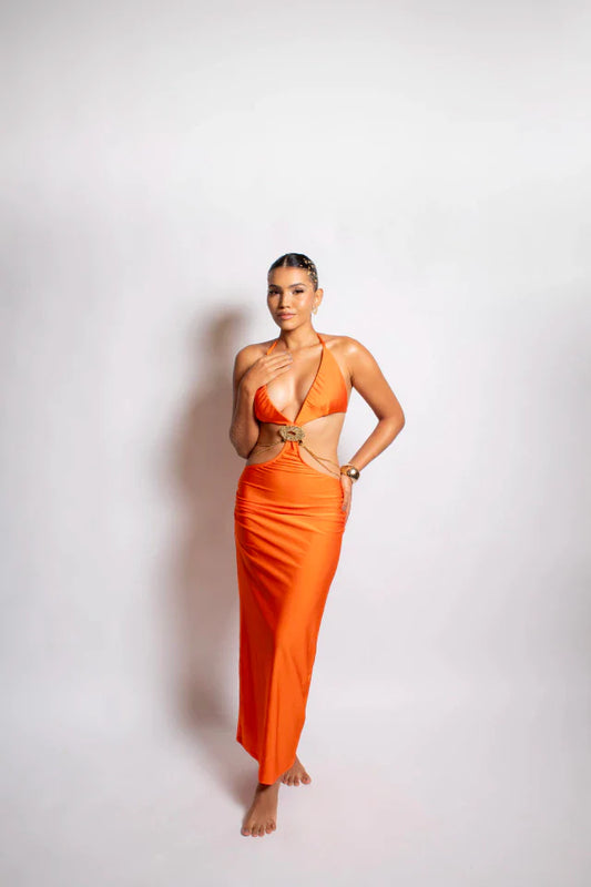 Vestido Urca Laranja