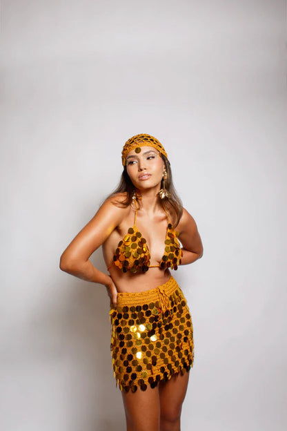 Conjunto Samba Crochê