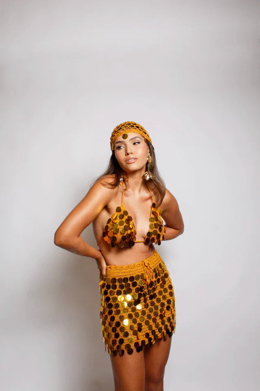 Conjunto Samba Crochê