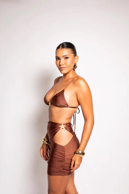 Saia Copacabana Marrom