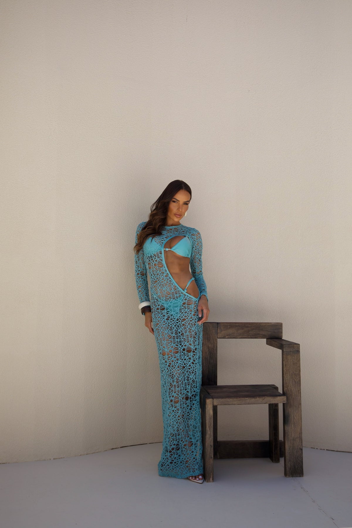 Vestido Salina Azul Turquesa