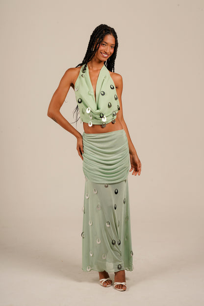 Top Halo Verde Menta