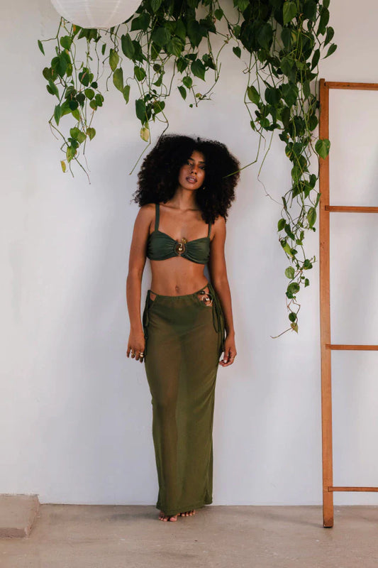 Saia Aurora Tule Verde