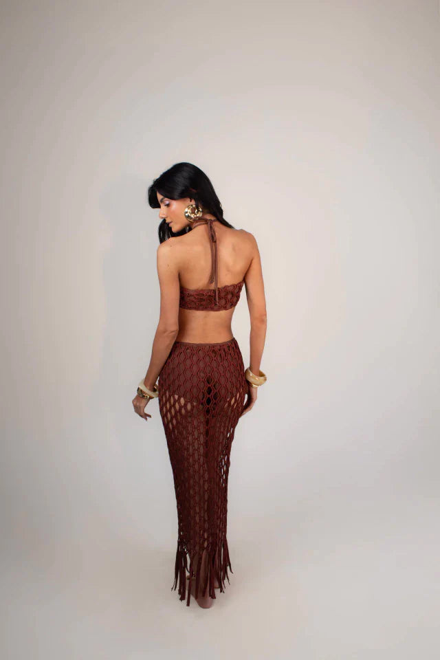 Vestido Amalfi Marrom