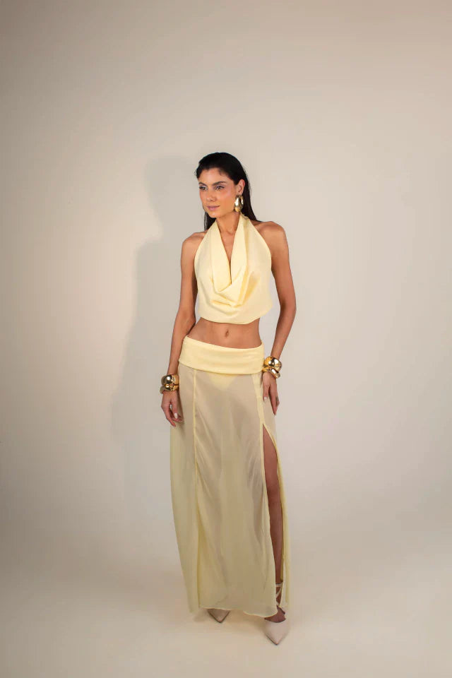 Top Nice Amarelo Manteiga