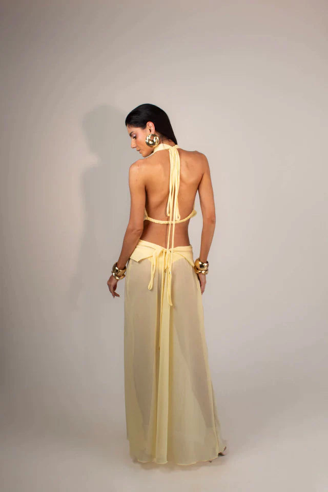 Top Nice Amarelo Manteiga