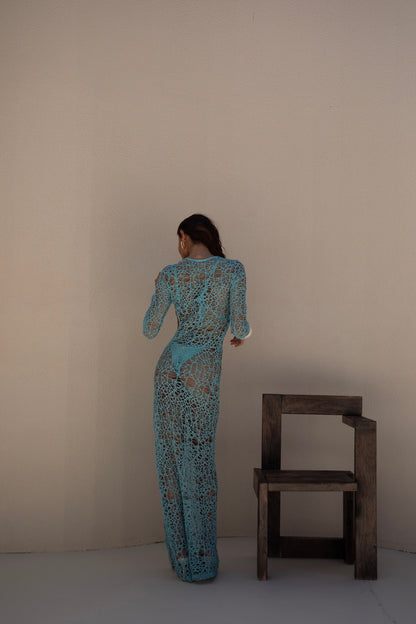Vestido Salina Azul Turquesa