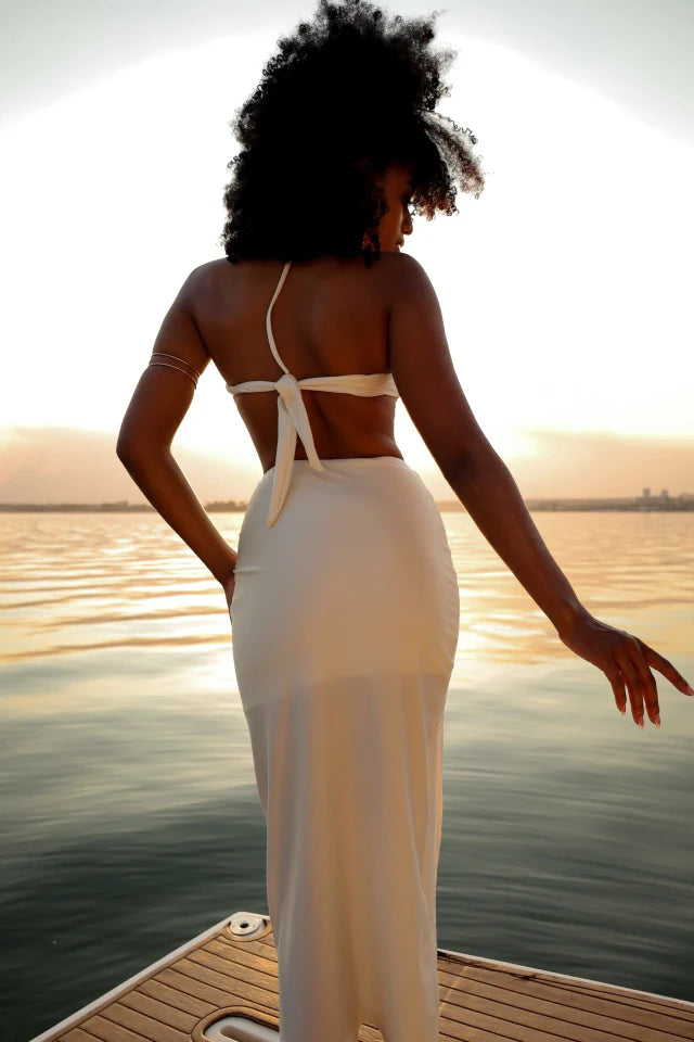 Saia Milos Midi Off White