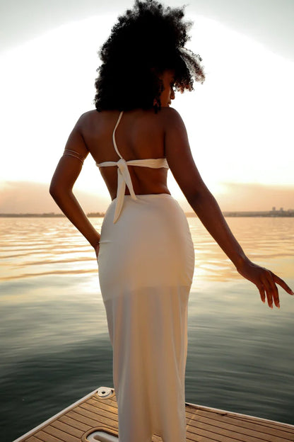 Saia Milos Midi Off White