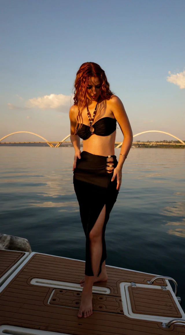 Saia Milos Midi Preta