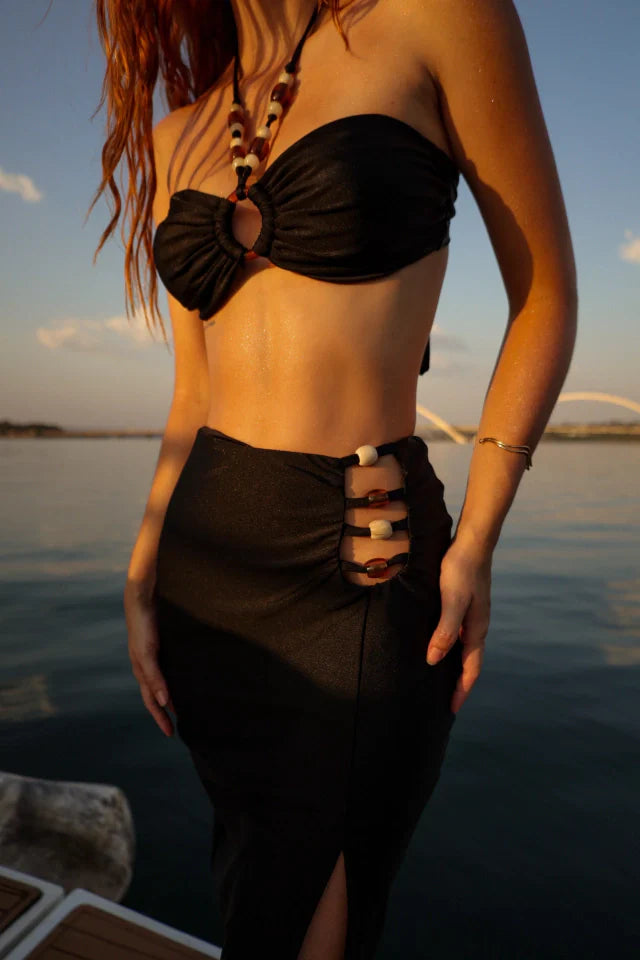 Saia Milos Midi Preta