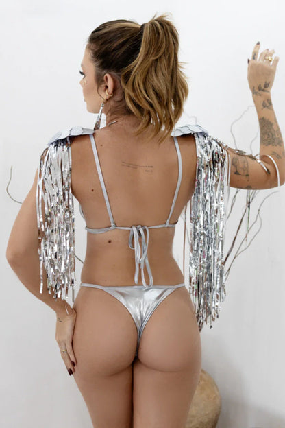 Biquíni Metallic Prata