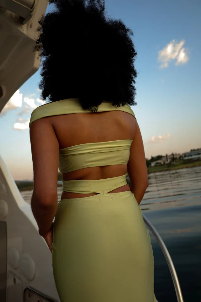 Vestido Algarve Verde Oliva